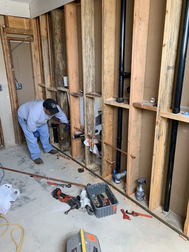 Commercial rough-in plumbing for Water Heater Replacement in Monroe